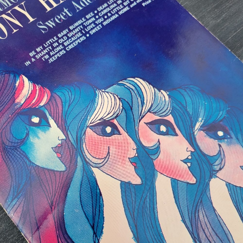 Vintage 1965 Harmony Harvest  ~Sweet Adeline  Sheet Music Booklet ~ Cool Pic!